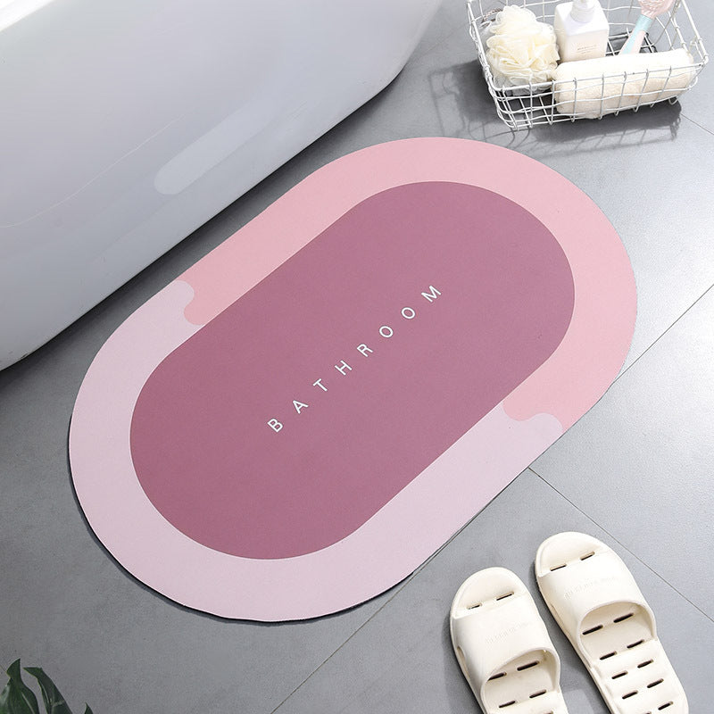Home Bathroom Super Absorbent Shower Bath Mat House Gym From House BPink 400MMx600MM