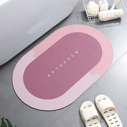 Home Bathroom Super Absorbent Shower Bath Mat House Gym From House BPink 400MMx600MM