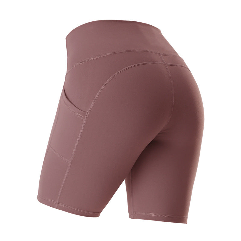 High Waist Fitness Gym Workout Leggings With Pockets Women Gym From House Bean paste L