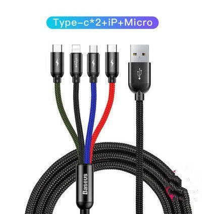 Three-in-one charging cable Electronics DealSniper.net 2style