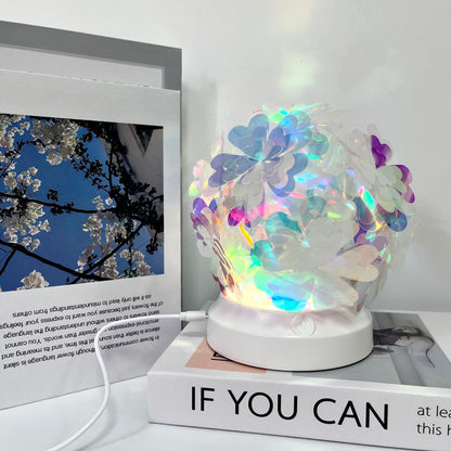Bedroom Bedside Lamp Colorful Color Changing Northern Lights House DealSniper.net Charging Touch Model Cherry Blossom