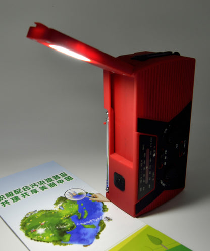 5 in 1 Outdoor Portable Solar Crank AM FM Radio Electronic dealsniper-net