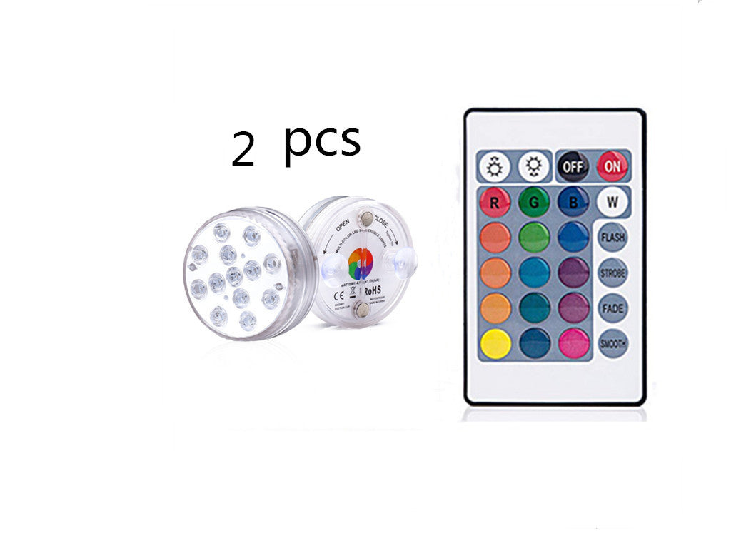 3 LEDs Underwater Light 16 Colors RGB IP68 Waterproof Swimming Pool