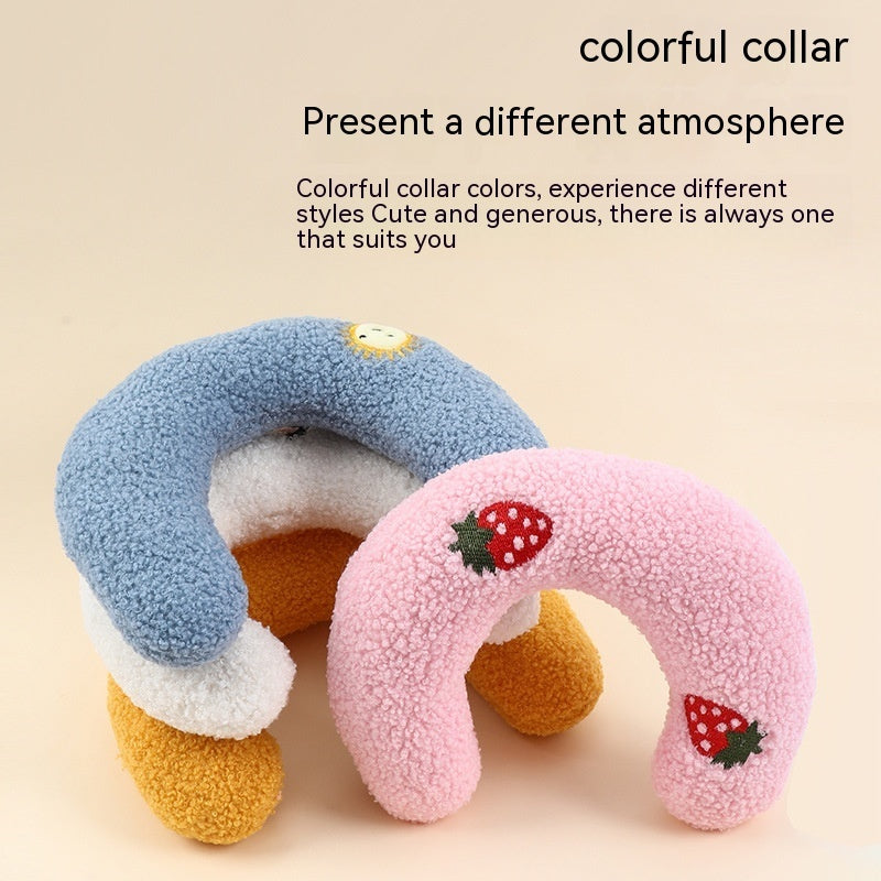 Pet Dog Cat Pillow Protect Cervical Spine Deep Sleep U-shape Pillow Pets dealsniper-net