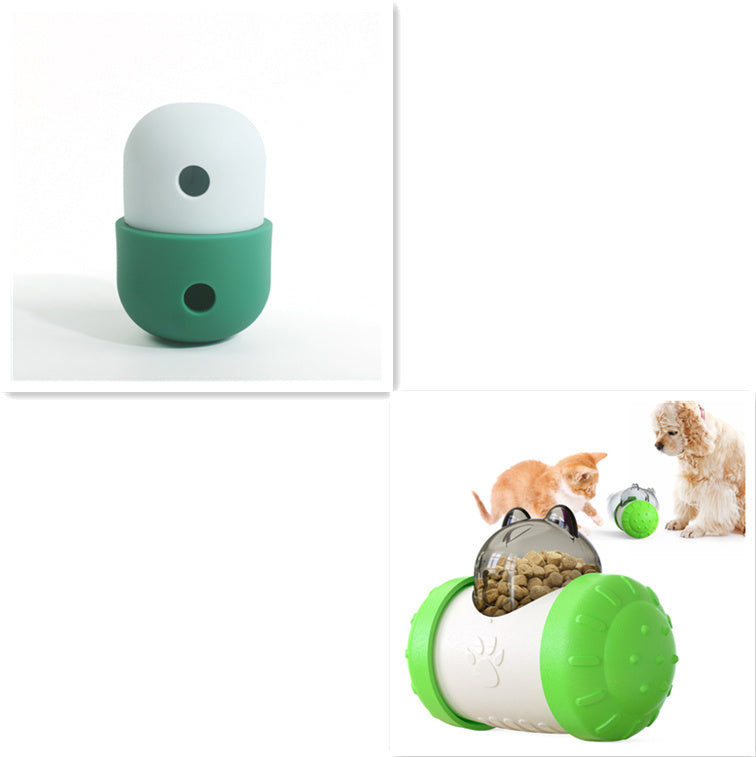 New 2 In 1 Pet Toys Products Dog Leakage Toy Ball Pets dealsniper-net White with green set