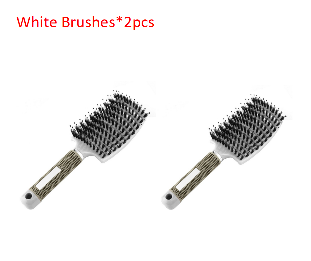 Hairbrush Anti Klit Brushy Haarborstel Women Detangler Hair Brush Bristle Nylon Scalp Massage Tangle Teaser Hair Brush Comb