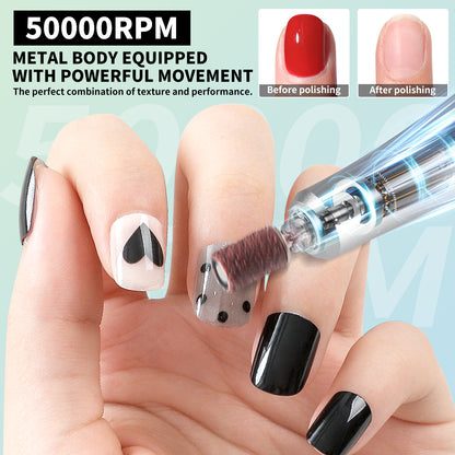 Nail Drill Machine Rechargeable Portable Nail File Beauty dealsniper-net