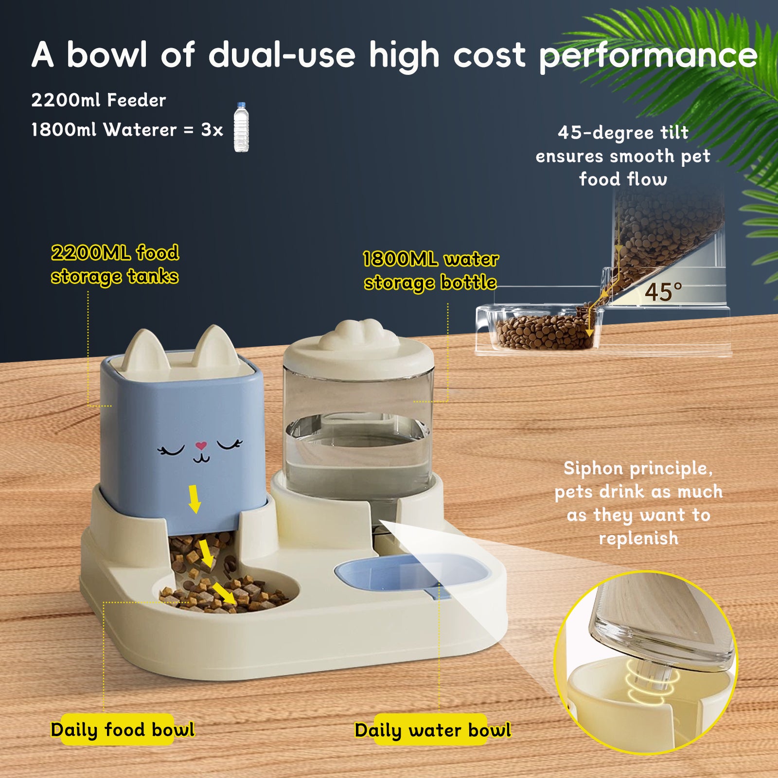 Super Cute Appearance Pet Feeding And Drinking Device Pets dealsniper-net