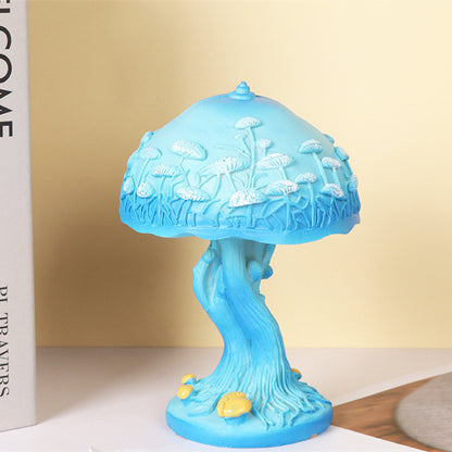 Family Fashion Colorful Table Lamp Desktop Decoration Home Decor dealsniper-net Blue Mushroom Table Lamp