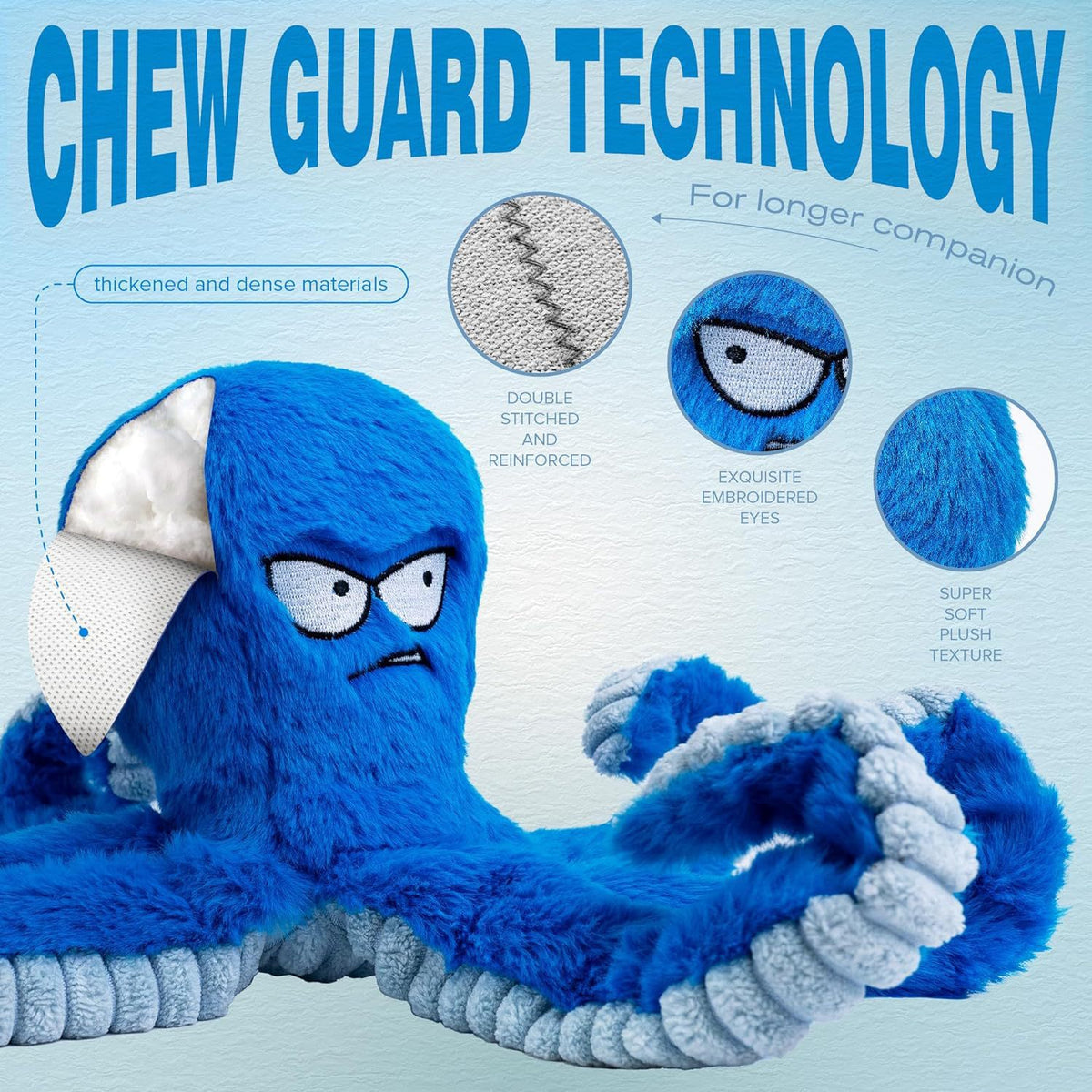 Stuffed Tough Dog Chew Toys Large Dog Toys To Keep Them Busy Pets DealSniper.net