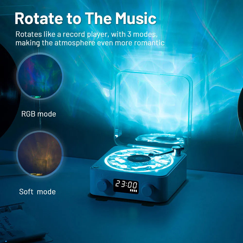 Retro Turntable Speaker Wireless Bluetooth Stereo Sound Gadgets DealSniper.net
