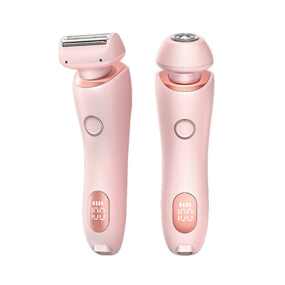 2 In 1 Hair Removal Epilator USB Rechargeable Trimmer Beauty dealsniper-net Pink USB