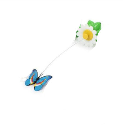 Electric Automatic Rotating Flower Pet Products Pets DealSniper.net blue1 butterfly