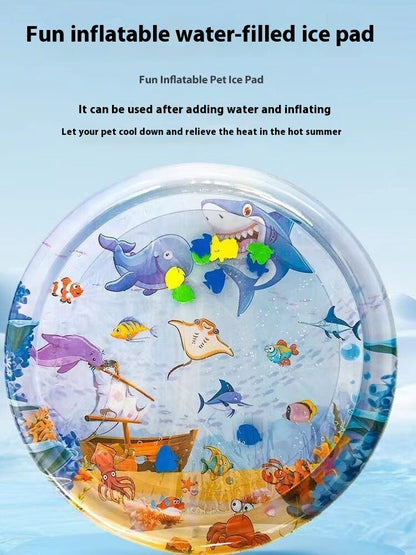 Summer Cooling Pet Water Bed Cushion Ice Pad Dog Sleeping