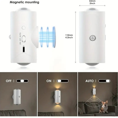 4PCS Color-sensing Motion Night Lights, Wall Lights Cabinet Lights Outdoor Gym From House