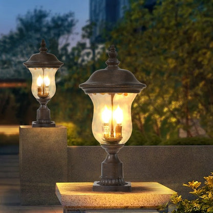 Vintage Outdoor Light Pole Lights Waterproof Garden Patio Lights