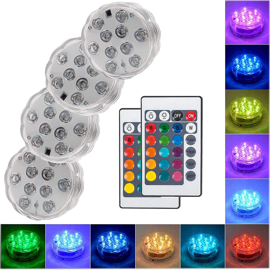 10 LED Submersible Lights Underwater Waterproof Wedding Vase