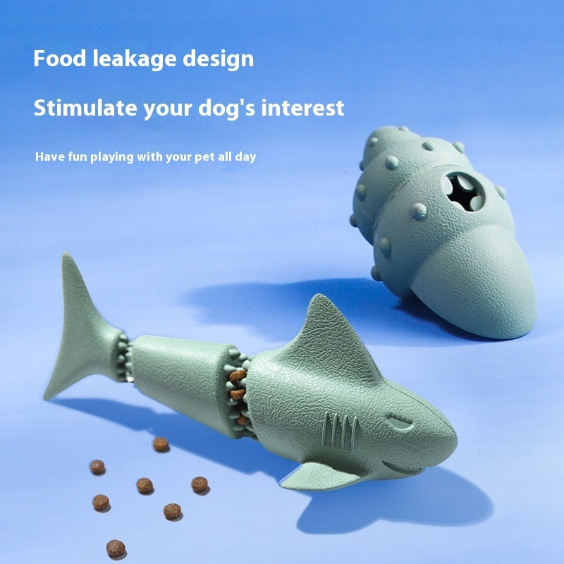 Dog Food Leakage Deep Sea Shark Rubber Dog Toys Pets dealsniper-net