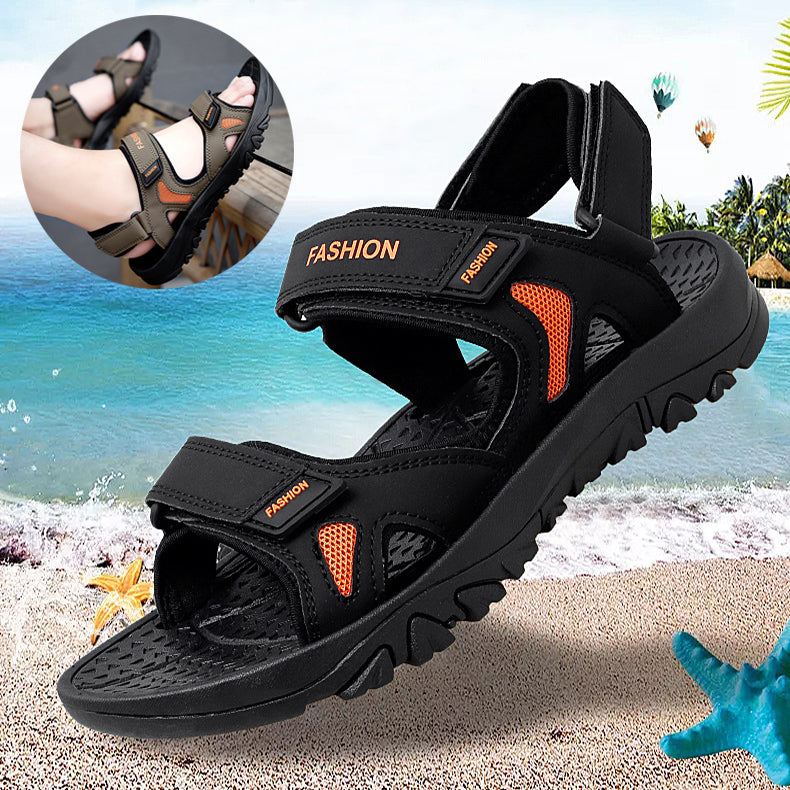 Velcro Sandals Men Summer Breathable Beach Shoes Men dealsniper-net