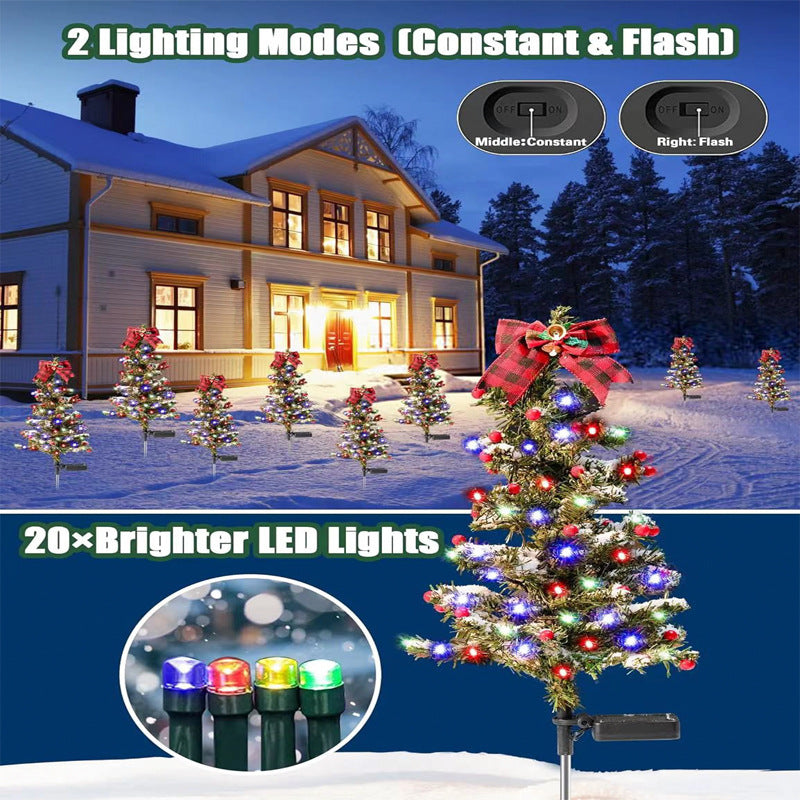 Waterproof Outdoor Christmas Decorations Solar Yard Decor Garden dealsniper-net Solar Energy