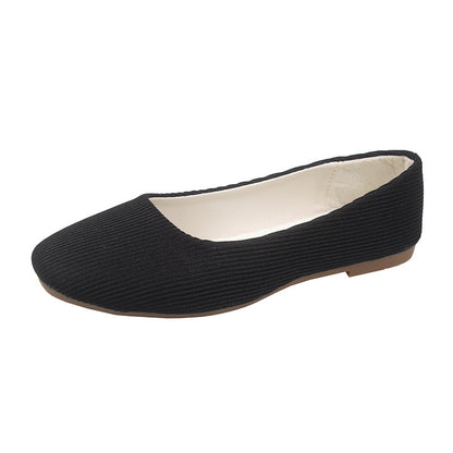 Women's Flat Breathable Tendon Sole Shoes Women DealSniper.net Black 35