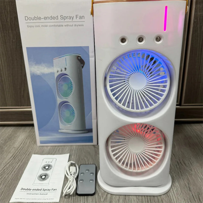 Double-ended Spray Fan Portable Humidifier Fan Air Conditioner