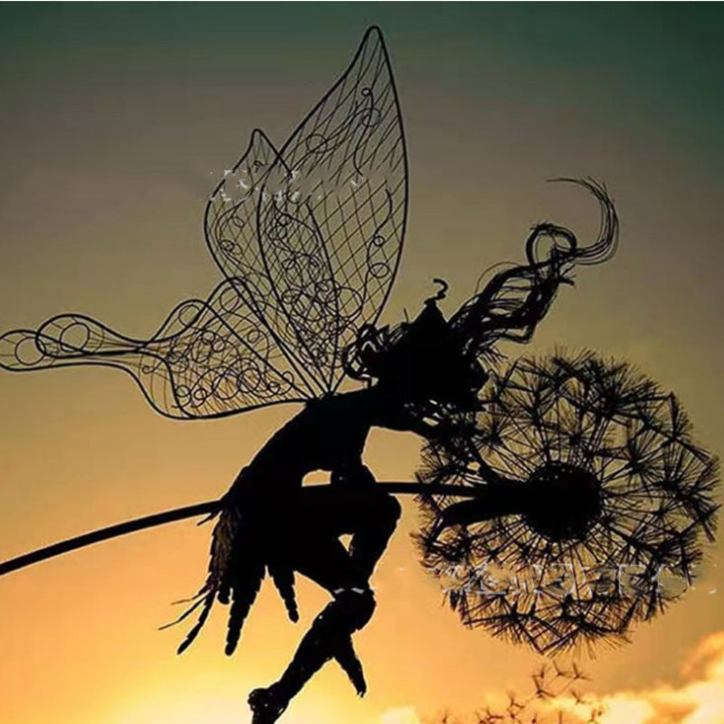 Flower Fairy Elves Dance With Dandelions Garden dealsniper-net Flower Fairy Ordinary