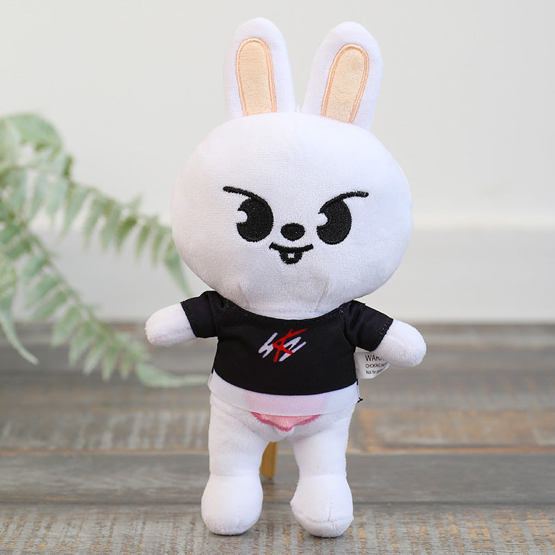 Doll Plush Toy Stray Children Leeknow Hyunjin Gift Kids DealSniper.net White Rabbit 20cm