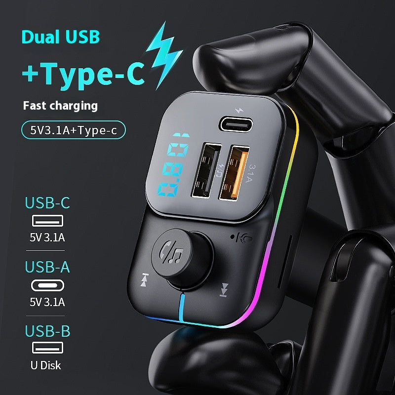 Car Bluetooth MP3 Player Charger Vehicle Gym From House