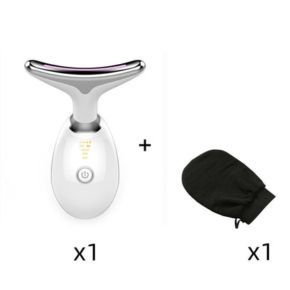 Beauty Instrument Desalting Neck Line Care Massage Beauty DealSniper.net 1PC White with 1PC Glove USB