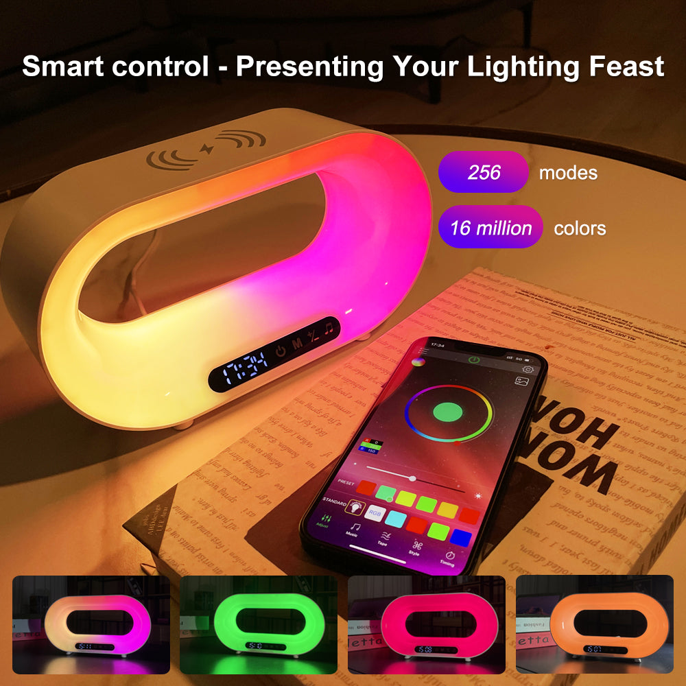 Multi-function 3 In 1 LED Night Light APP Control RGB Home dealsniper-net