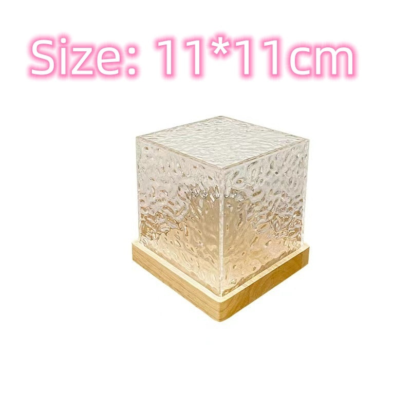 16 Colors LED Water Ripple Ambient Night Light Table Lamp Home Decor DealSniper.net 16Color Dimming Plug In USB