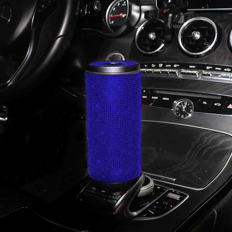 Round Rhinestone Paper Tube For Vehicle-mounted Car Diamonds Vehicle DealSniper.net Blue