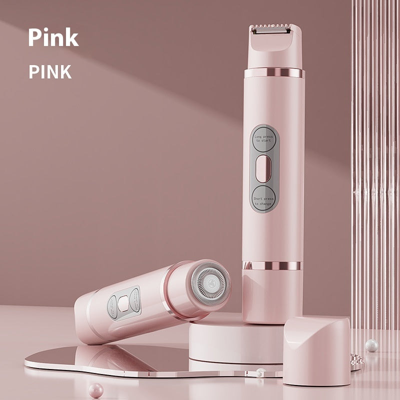 Dual-Head Electric Shaver Painless Women's Epilator Beauty Gym From House Pink