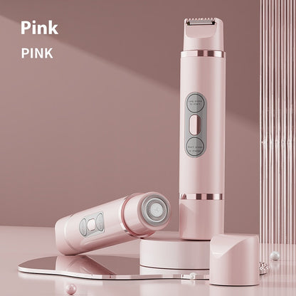 Dual-Head Electric Shaver Painless Women's Epilator Beauty Gym From House Pink