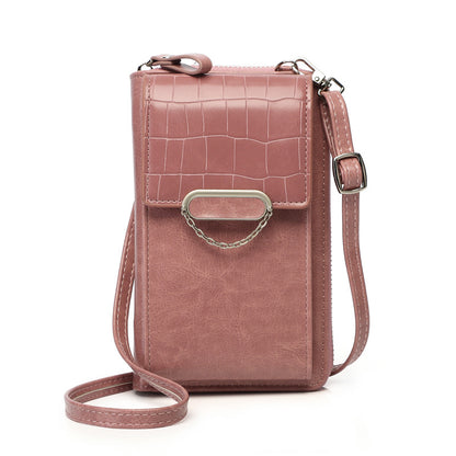 Mobile Phone Bag For Women Chain Stone Pattern Women dealsniper-net Pink