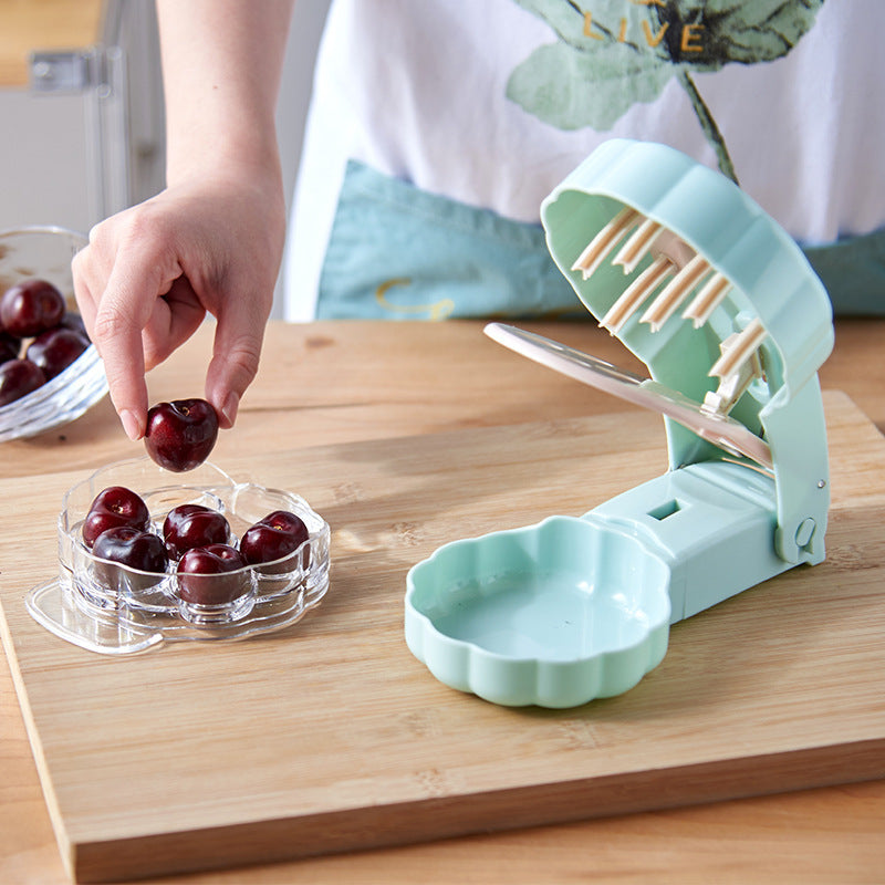 Light Green Cherry Seed Remover For Home Use Kitchen Gadgets Kitchen DealSniper.net Light Green