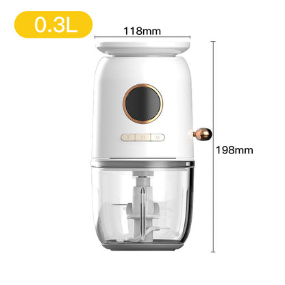 Multi Functional Small Baby Auxiliary Food Machine Kitchen Gadgets Kitchen dealsniper-net White 0.3L USB