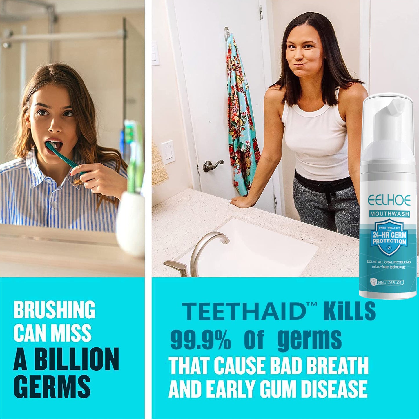 New Press Type Tooth Cleaning Mousse Health Gym From House