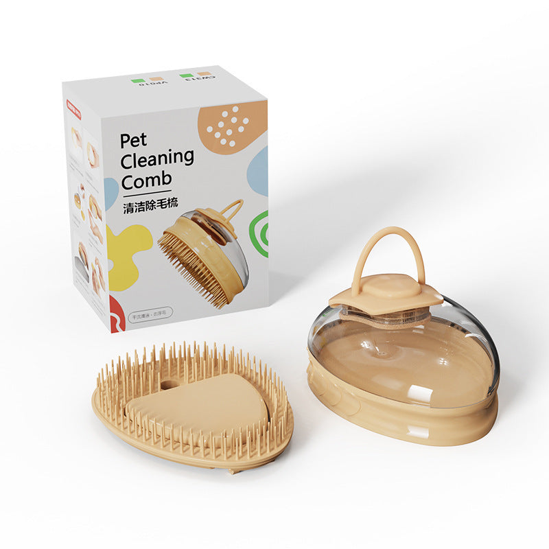 Cat Comb Floating Hair Belt Water Tank Massage Cleaning Pets dealsniper-net Orange Hair Removal Brush Silicone