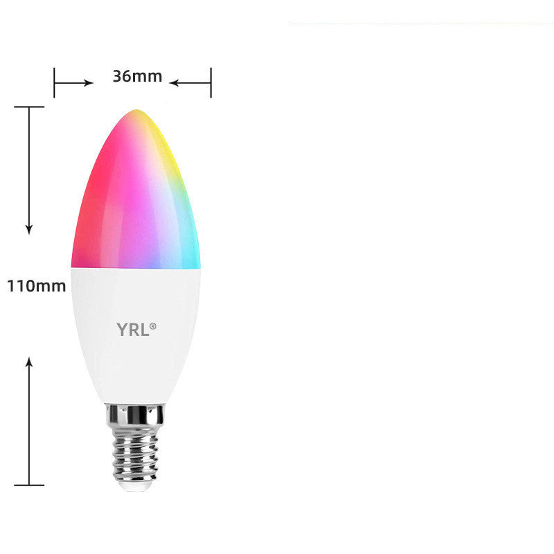 Smart WifI Led Lamp E14 RGB CW WW Led Bulb Dimmable Home Decor dealsniper-net Photo Color RGB 220V US