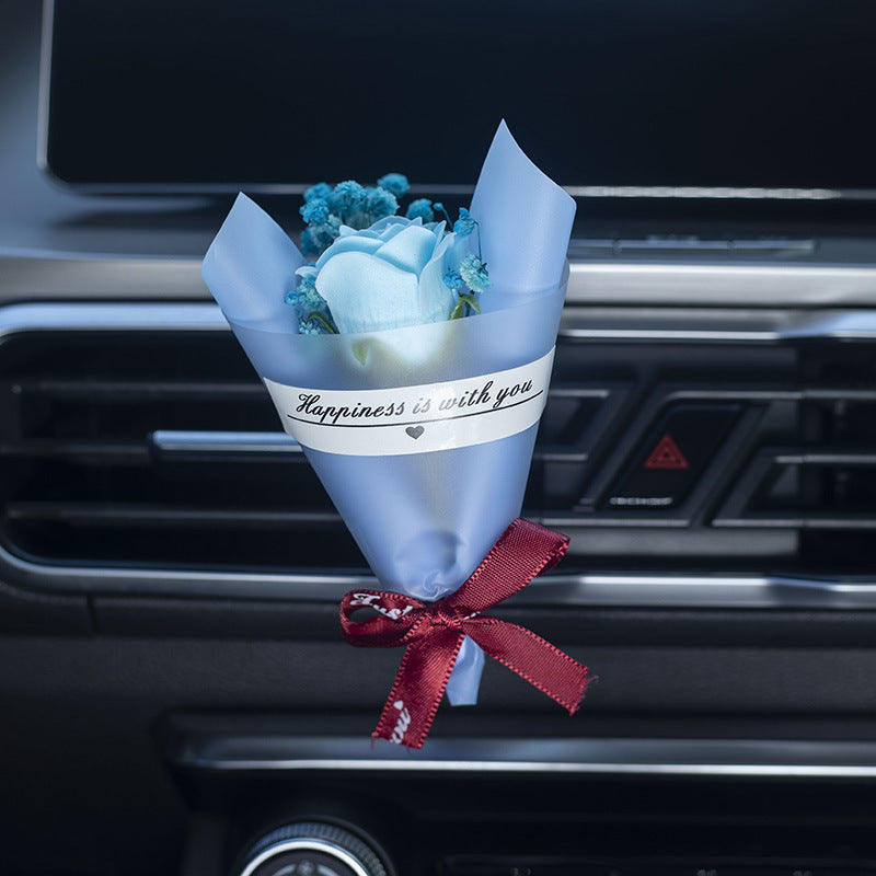 Dried Bouquet Car Aromatherapy Vent Vehicle dealsniper-net Fragrant Blue Rose