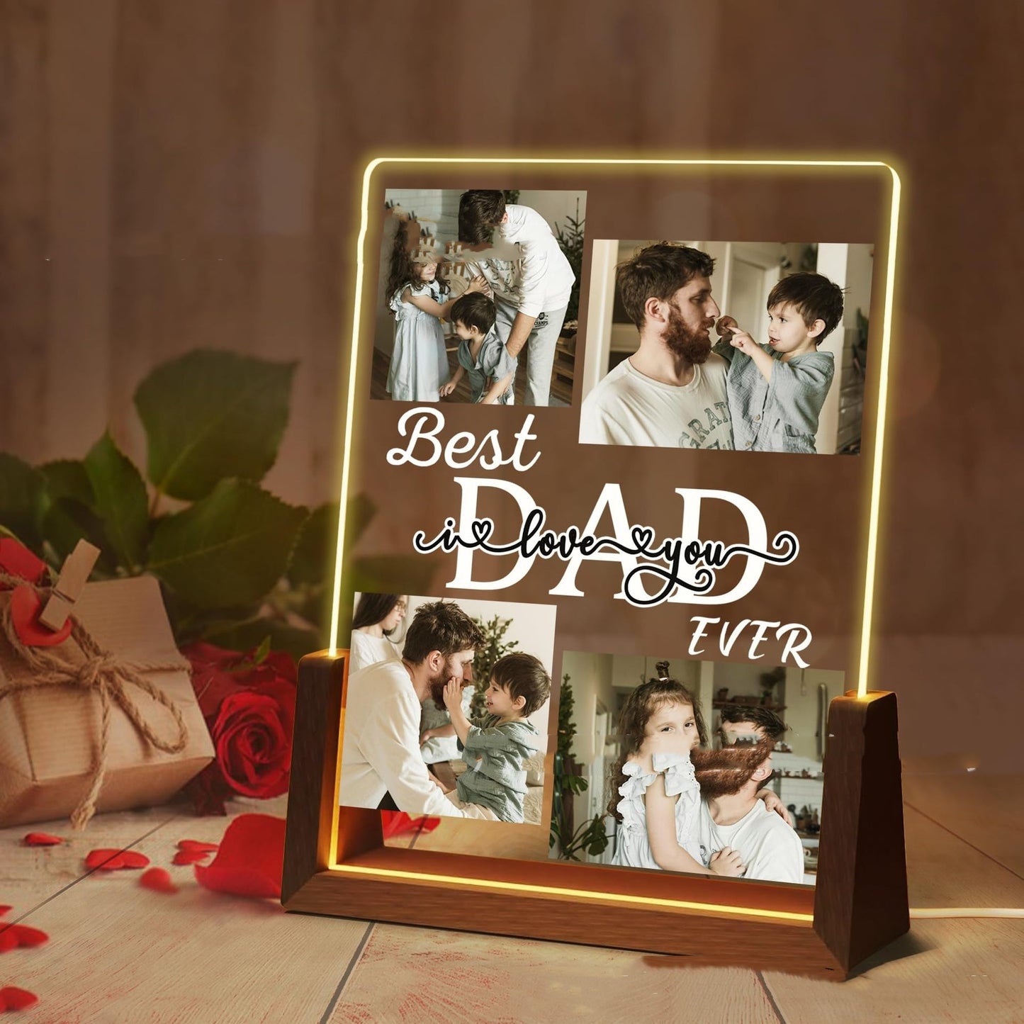 Small Night Lamp Mother's Day Photo Printing Decoration Home Decor DealSniper.net A12 Colorful Light USB