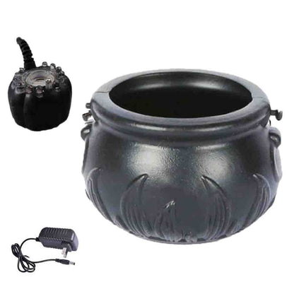 Halloween Pumpkin Smoke Witch Bucket Color Changing Lights Jewelry dealsniper-net Black US