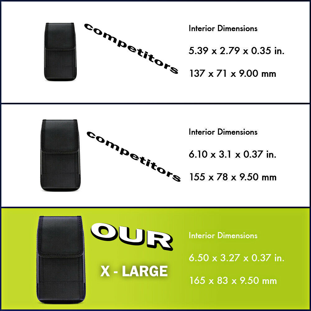 UNIVERSAL Vertical Cell Phone Holster Pouch Belt Case Cover Sleeve Carrying Case Phones DealSniper.net