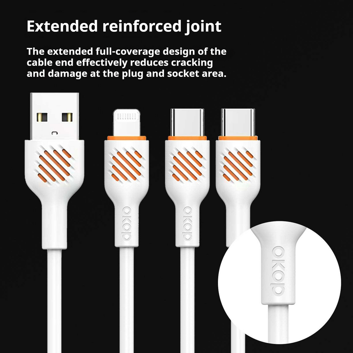 KP-317 Fast-Charging Data Cable 65W Thickened Charging Cable Electronics Gym From House