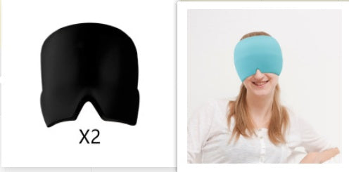 Ice Headache Relief Gel Eye Mask Health dealsniper-net 2Black1Sky blue