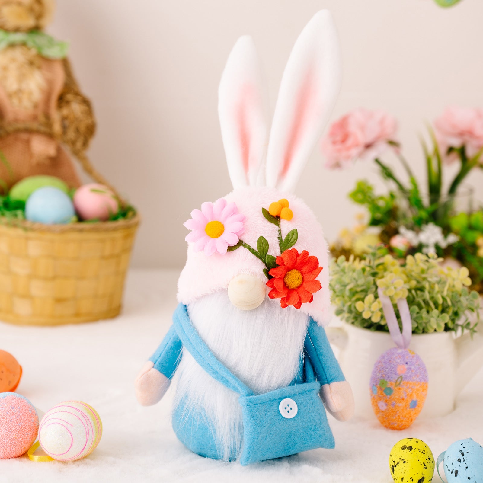 Easter Faceless Gnome Rabbit Doll DIY Handmade Home Decoration Kids dealsniper-net Mens