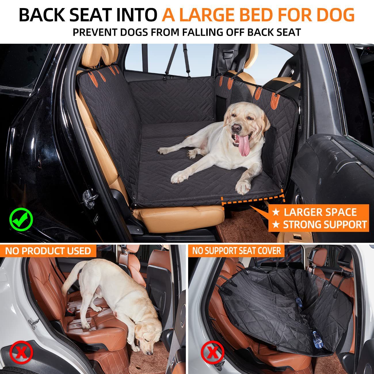 Load-bearing Lengthened Vehicle-mounted Pet Mat Travel Dog Hammock Pets dealsniper-net