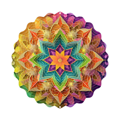 3D Rotating Wind Spinner Colorful Rotating Wind Chime House DealSniper.net FL403261 25cm